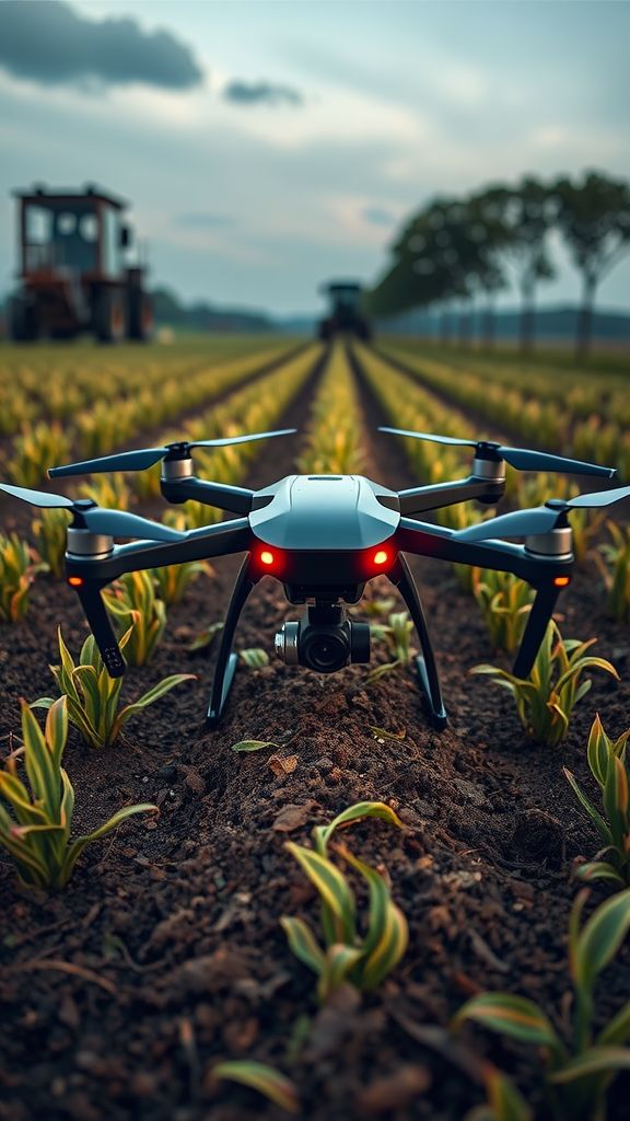 Skyfield drone monitoring crops